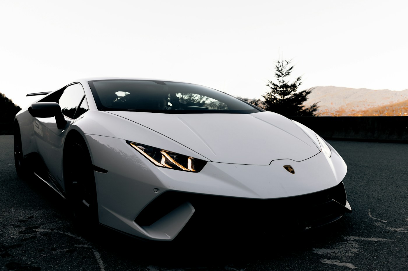 An automotive detail in dramatic light