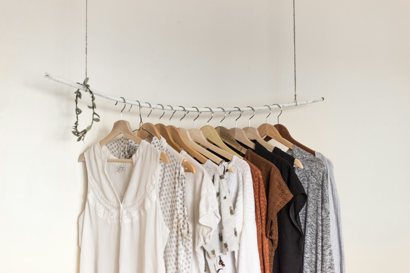 Clothing styled as an editorial still life