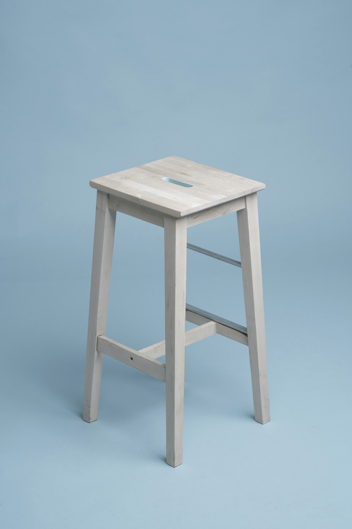 A chair with a simple sculptural shape